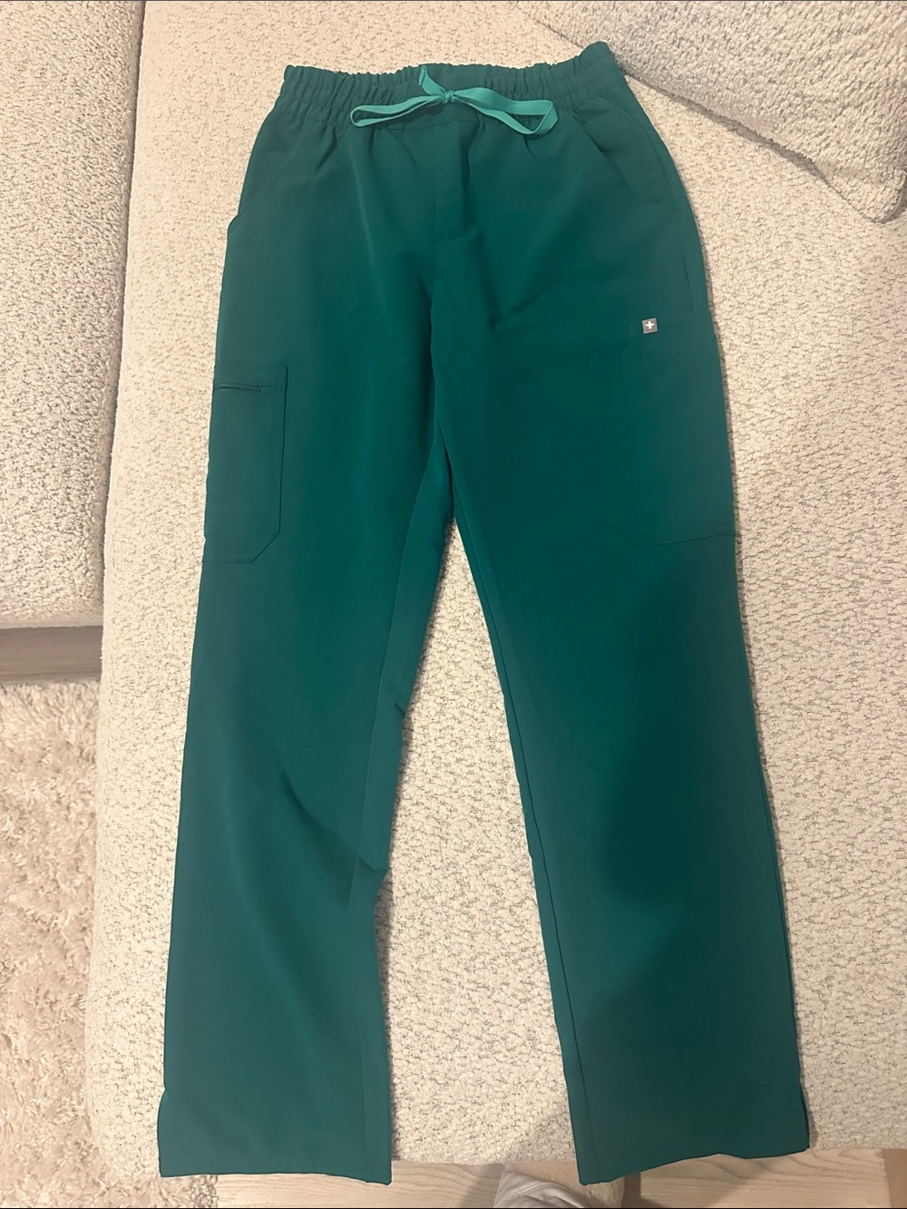 FIGS Hunter Green High Waisted Dowa Scrub Pants